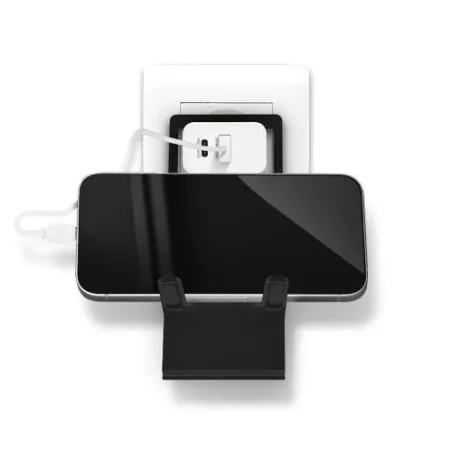 SUPPORT TELEPHONE REPLIABLE EXTRA-PLAT EN MATIERE RECYCLEE