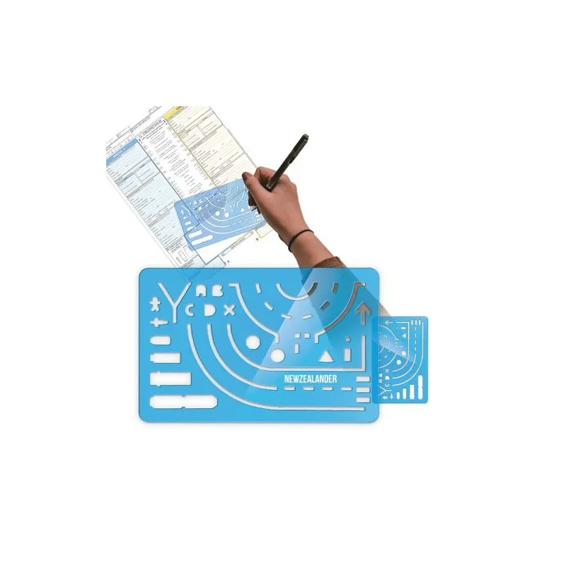 Règle Normographe 125x80 mm - Assistant du Constat Amiable