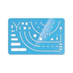 Règle Normographe 125x80 mm - Assistant du Constat Amiable 2