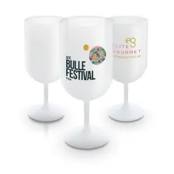 Verre à Pied en Plastique Réutilisable - 18 cl 2