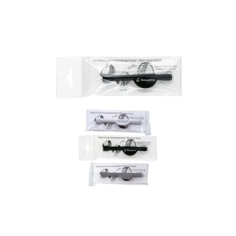 Testeur d'Usure de Pneus Pratique en Sachet Individuel
