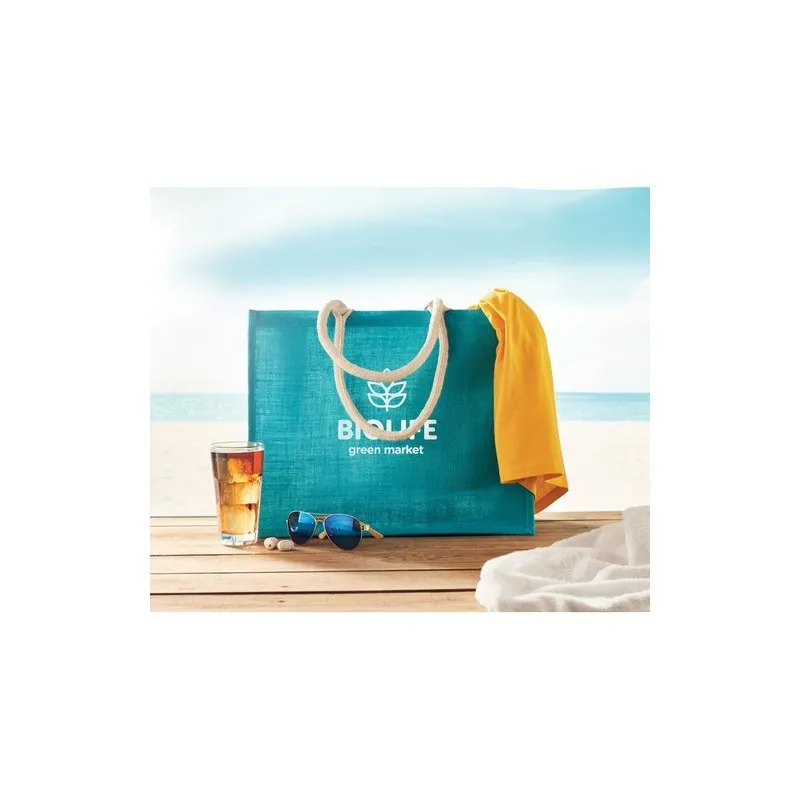 Sac Shopping en Jute AURA - Éco-Responsable et Pratique Personnalisé Personnalisé