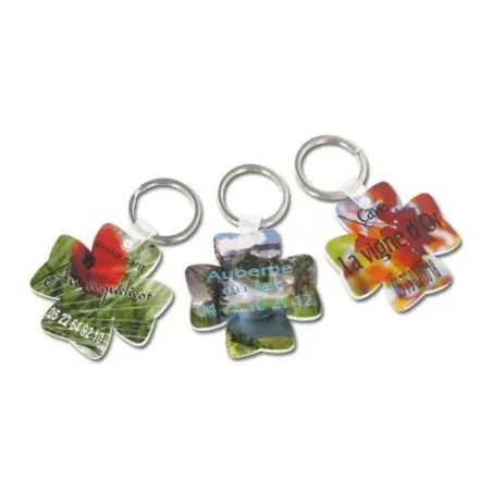 Porte-clés Trèfle Porte-Bonheur Personnalisable