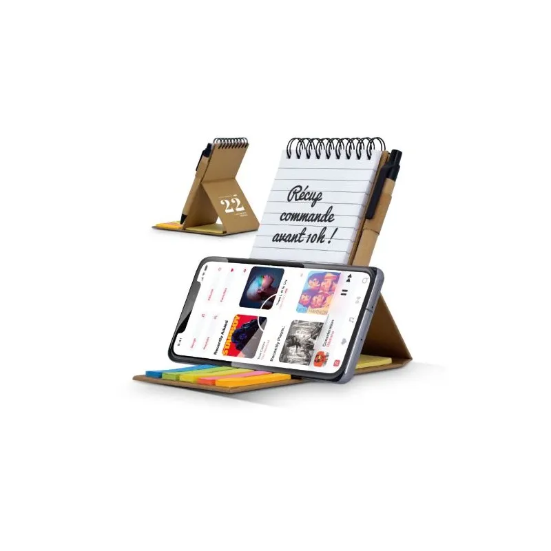 Carnet de Notes Repositionnables & Support Téléphone