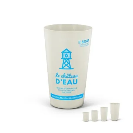 Gobelet Réutilisable en Biocomposite 30 cl Personnalisé