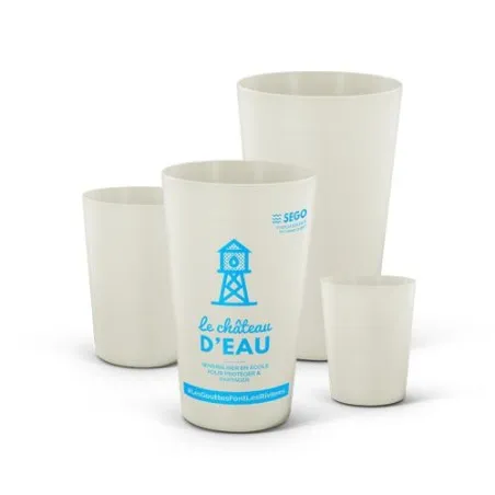 Gobelet Réutilisable en Biocomposite 30 cl Personnalisé