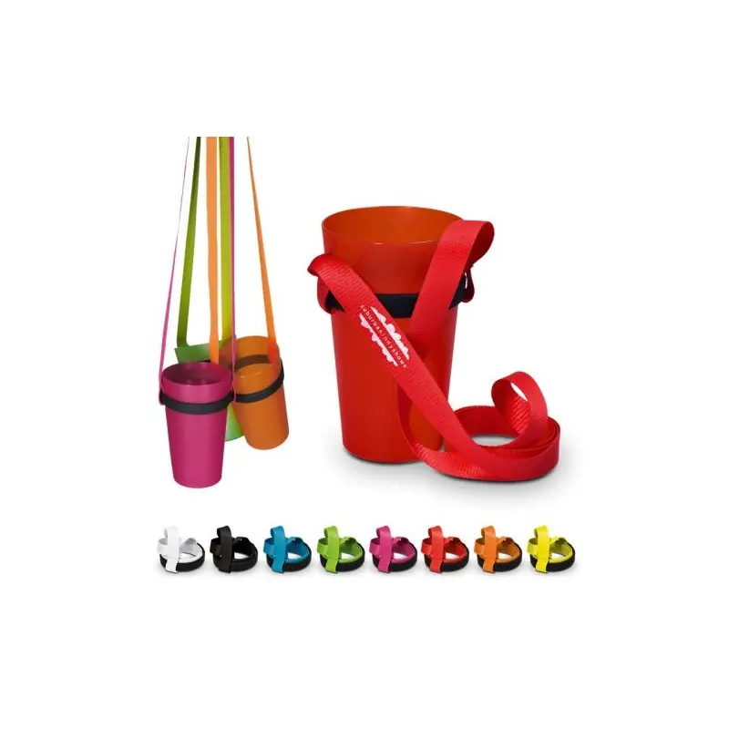 Porte Gobelet Pratique avec Lanyard Personnalisable