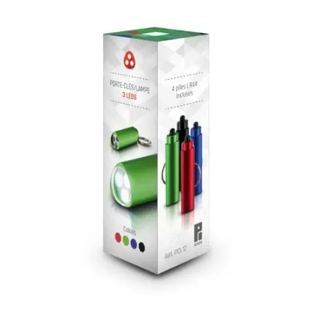 Porte Clés Lampe 3 LEDs - Pratique et Personnalisable