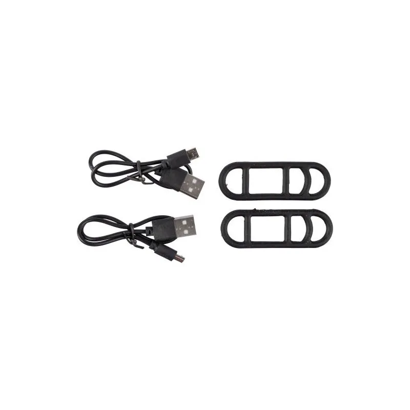 Set composé de lampes à vélo Elisabeth