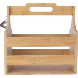 Porte-bouteille en bambou Hans - Élégance et praticité 2