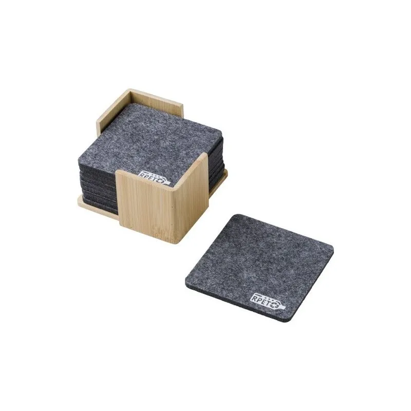 Sous-verre en feutre rPET Lawrence - Écologique & Chic