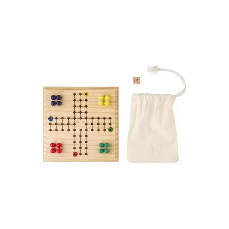 Jeu de Petits Chevaux en Bois Yasir