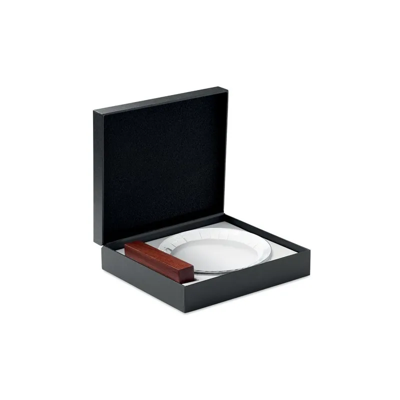 Plaque Trophée Ronde KEEN en Cristal Personnalisé