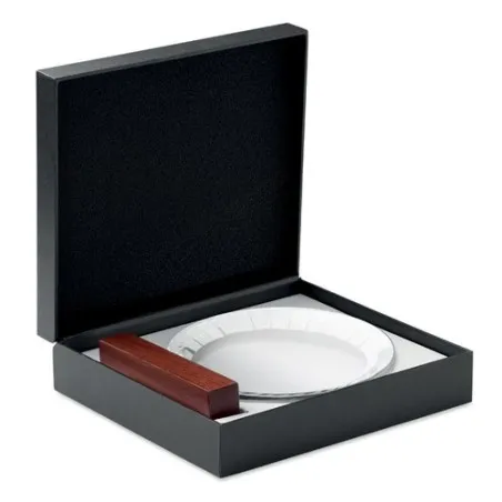 Plaque Trophée Ronde KEEN en Cristal Personnalisé