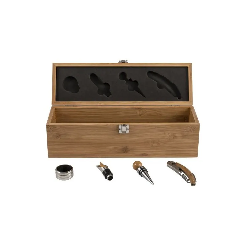 Set à vin en bambou Gareth - Élégance et Écologie