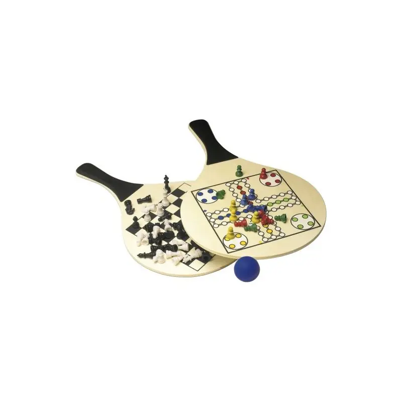 Set de 2 Raquettes de Plage en Bois Colby