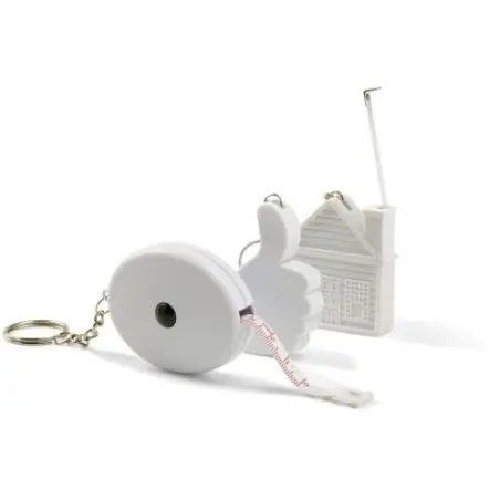 Porte-clés avec mètre-ruban Dane - Pratique et Élégant