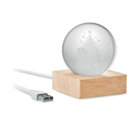 Boule de Noël LED Santa Light - Décoration Éblouissante