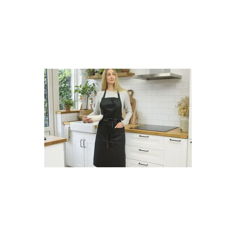Tablier en polycoton avec poche frontale Luke