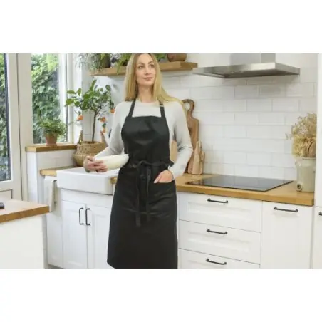 Tablier en polycoton avec poche frontale Luke