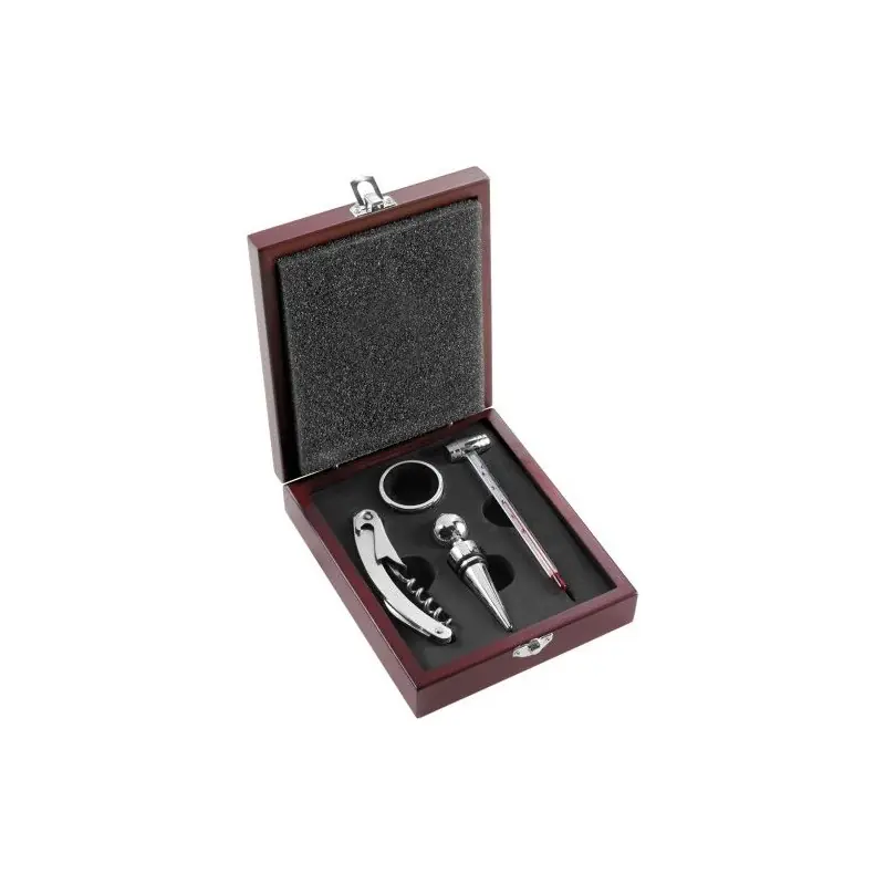 Set à Vin 4 Pièces en Métal Brady - Élégance et Pratique