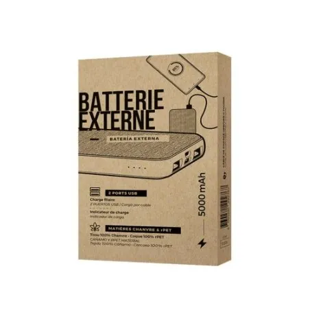 Batterie Externe 5000 mAh Écologique