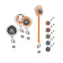 Porte-badge rétractable avec mètre ruban 1 m 2