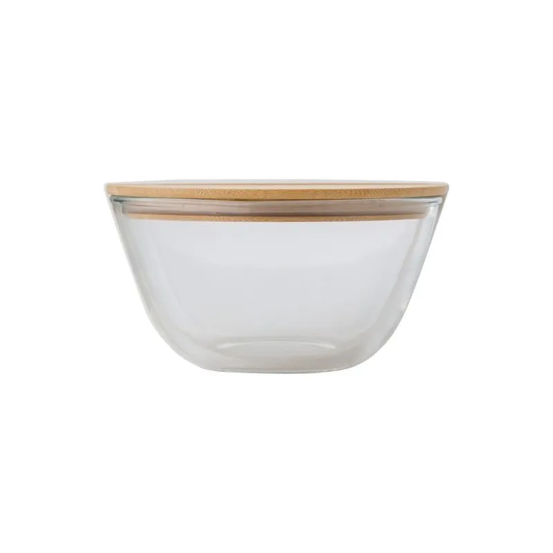 Saladier en verre et bambou Isabeau