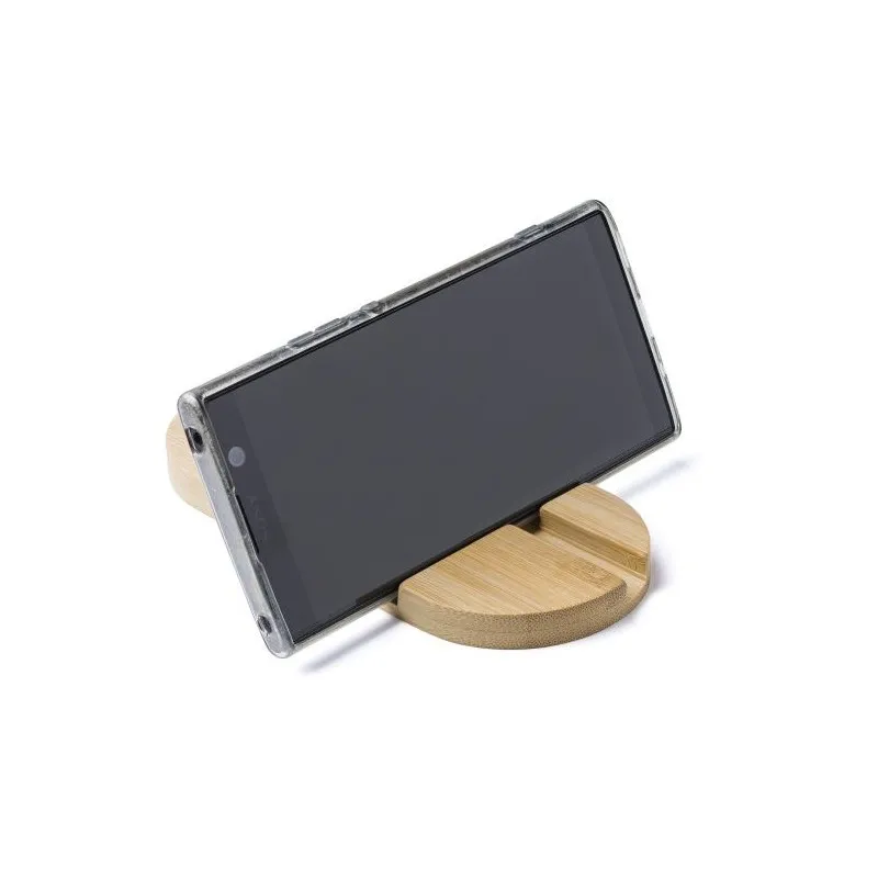 Support de téléphone et tablette Eamon en bambou