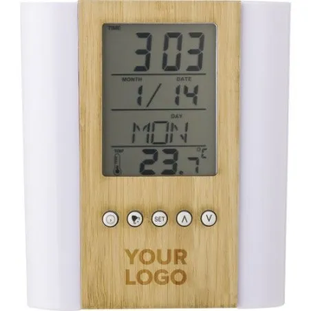 Pot à crayons multifonctions en bambou et plastique