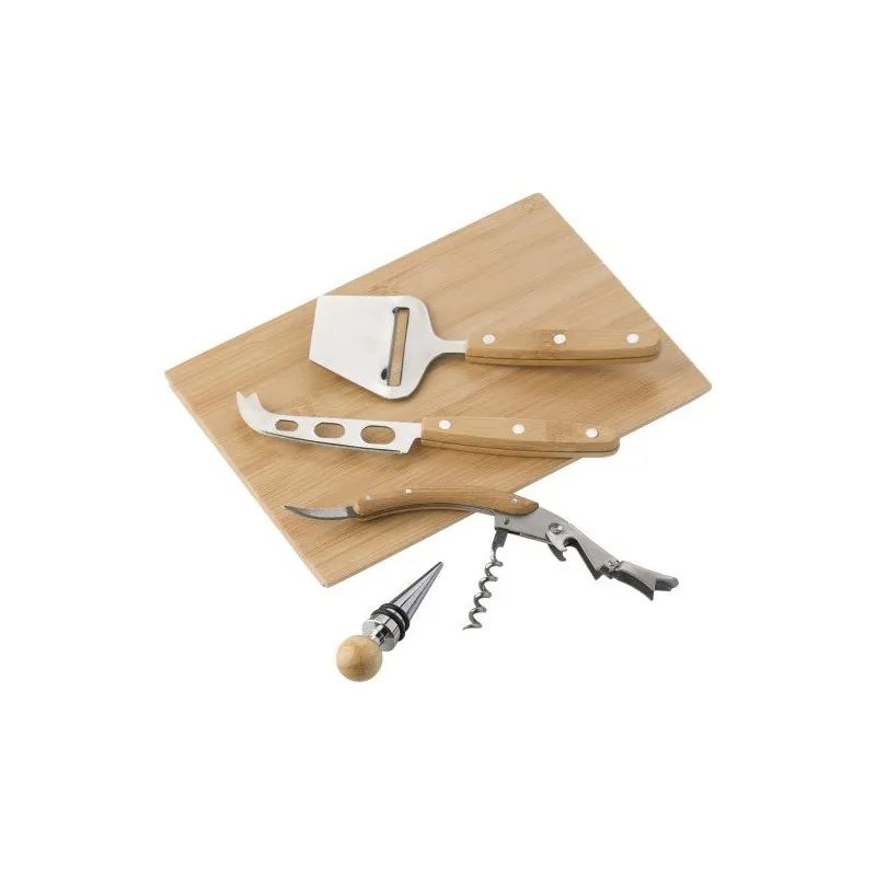 Service à fromage et vin en bambou Patrick