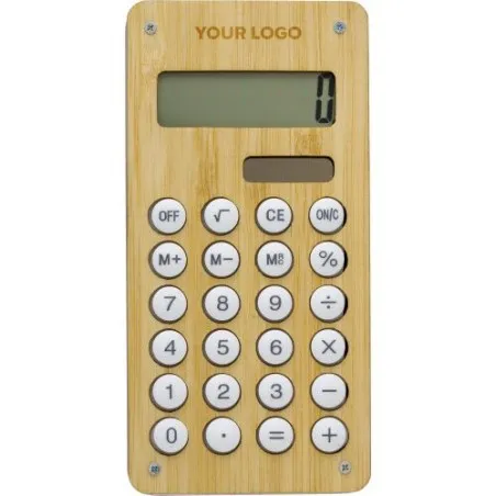 Calculatrice de Poche en Bambou Thomas