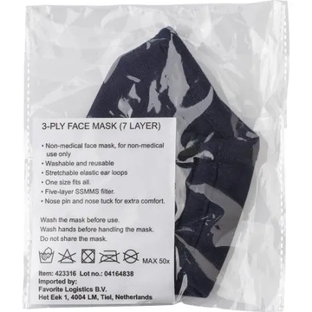 Masque Réutilisable en Coton et Polyester Riyan