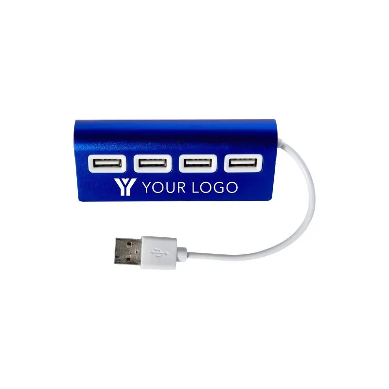 Hub Aluminium 4 Ports USB Leo - Accessoire Pratique