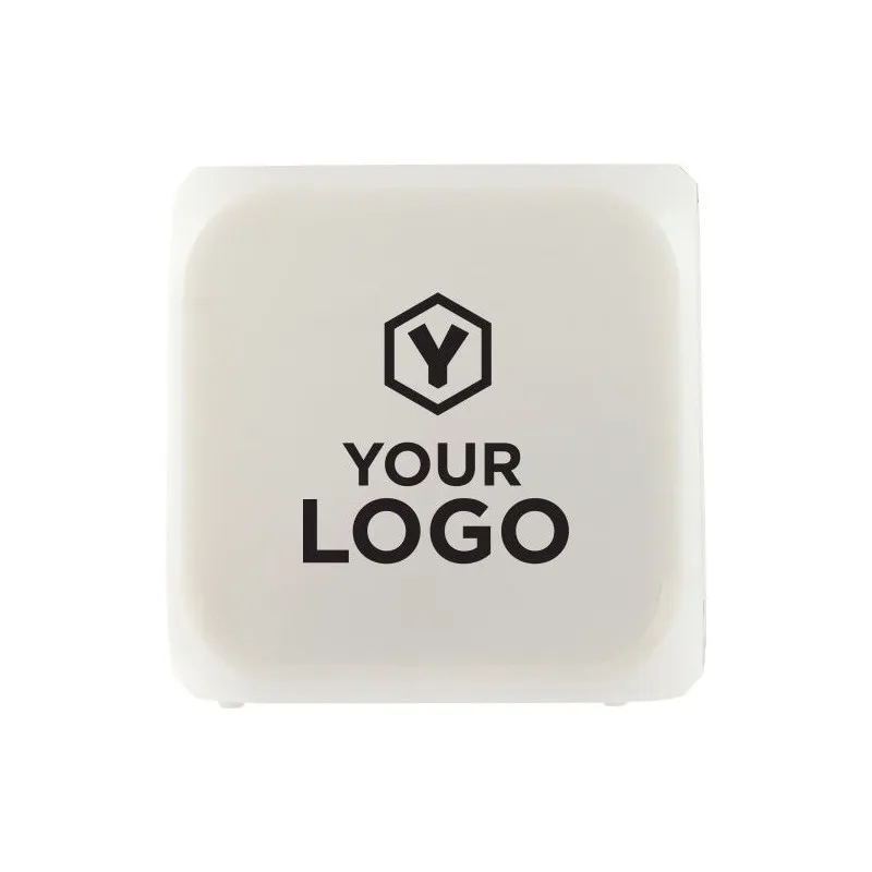 Cube Lumineux Leona - Horloge de Bureau Personnalisable