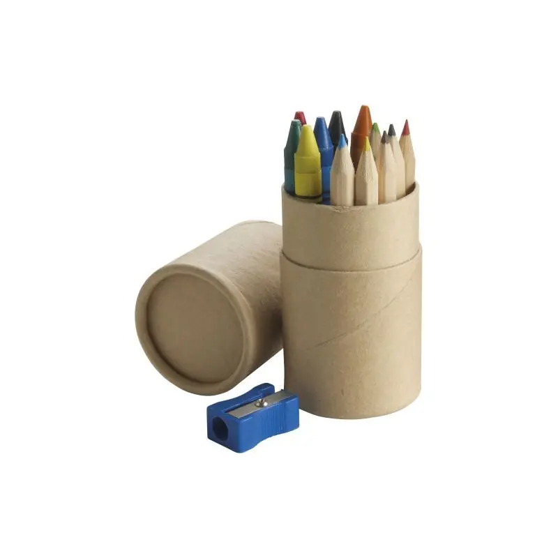 Tube Cartonné Jules : Crayons Colorés et Accessoires