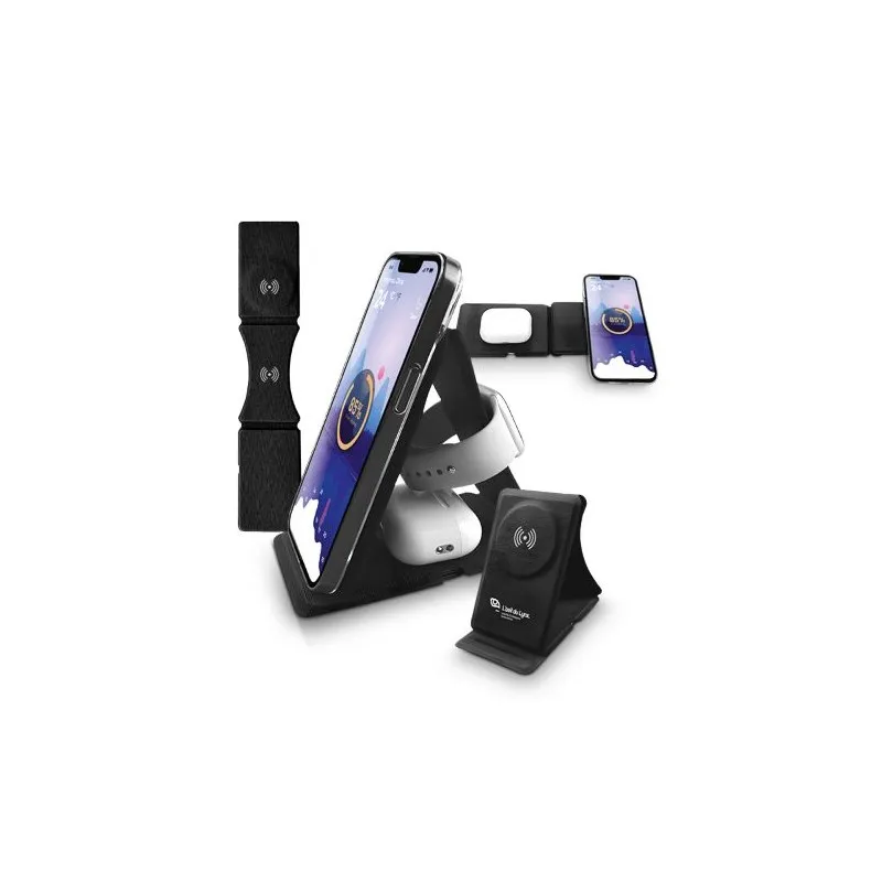 Chargeur Induction 3 en 1 et Support Pliable