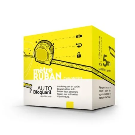 Mètre Ruban Jaune 5m - Précision et Praticité Personnalisé