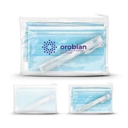 Kit Trousse Zippée : Masques Chirurgicaux & Vaporisateur 2