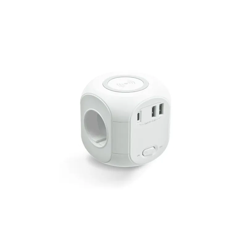 Cube Multiprise avec Induction - Chargez en Toute Simplicité
