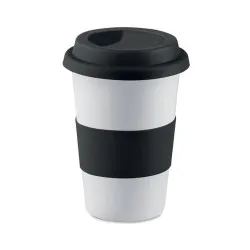 Mug céramique TRIBECA avec couvercle silicone Personnalisé
