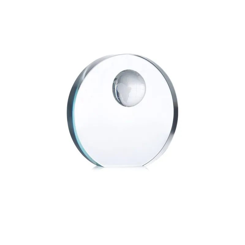 Trophée Globe en Verre MONDAL - Élégance et Distinction Personnalisé