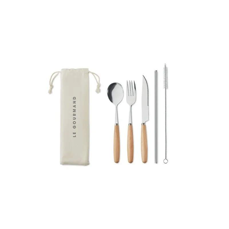 Couverts en Acier Inoxydable CUSTA SET - Écologique et Pratique