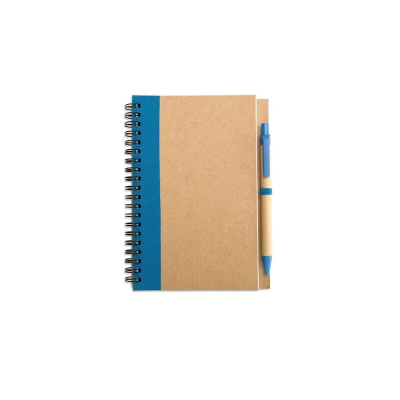Bloc-notes recyclé et stylo SONORA PLUS