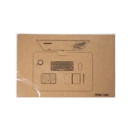 Tapis de Bureau Hanlax en Liège Naturel