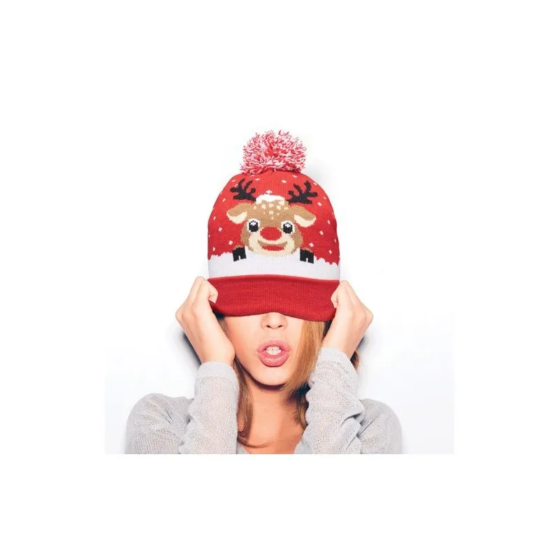 Bonnet à Pompon Tricoté SHIMAS HAT