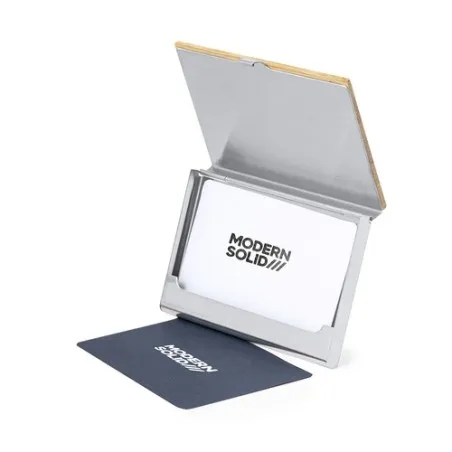 Porte-Cartes Eltanin en Bambou Élégant