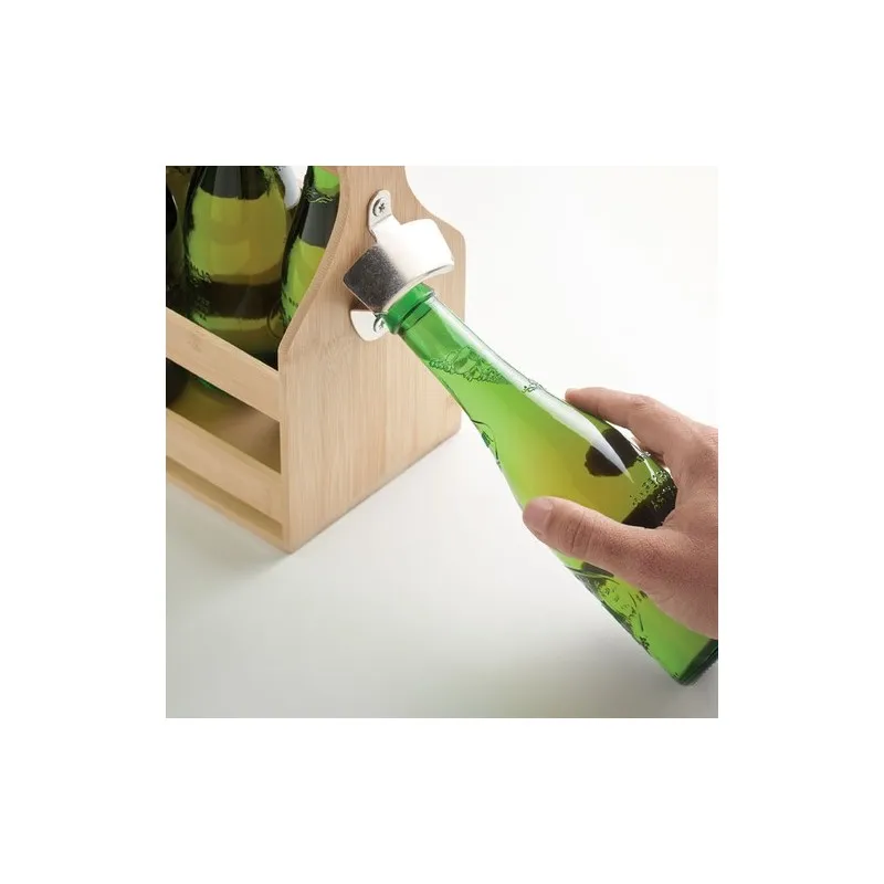 Caisse à Bouteilles en Bambou - Élégance Écologique