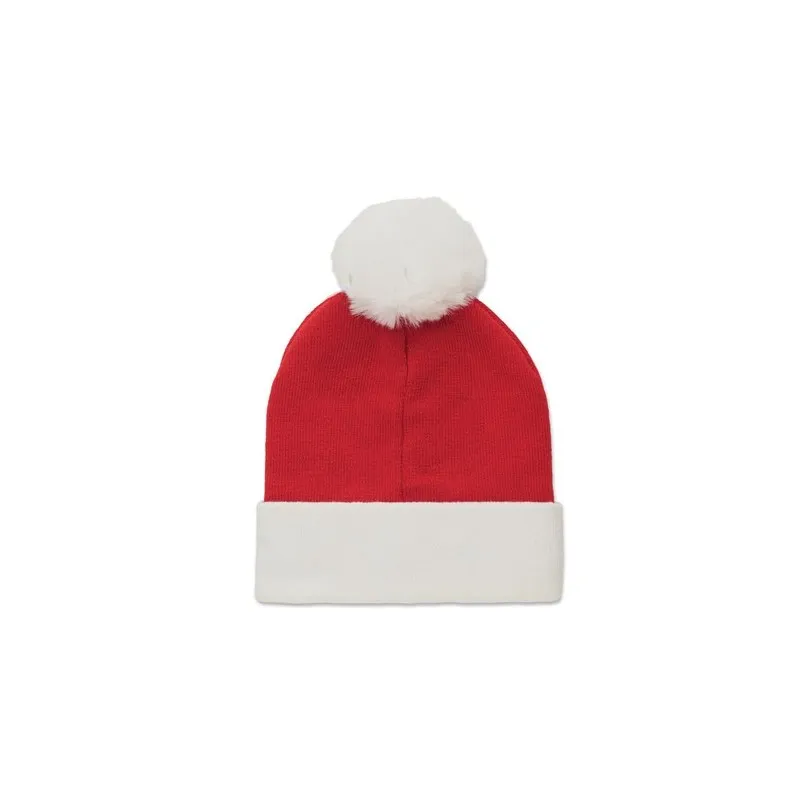 Bonnet de Noël Tricoté MENSA avec Pompon