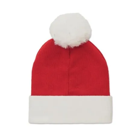 Bonnet de Noël Tricoté MENSA avec Pompon